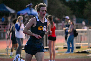 Menlo junior Landon Pretre is the WBAL 3200 champion, and ran a leg in the sllver medal-winning 4x800.