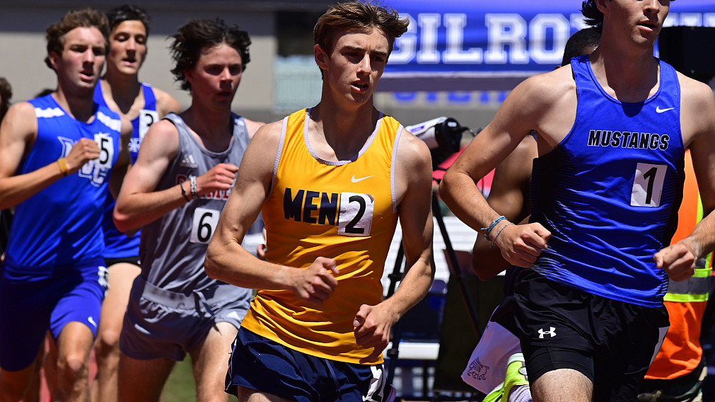 Justin Pretre qualified in the 800 and 1600 CCS Finals in Saturday's Trials at Gilroy High