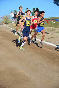 Menlo freshman Landon Pretre finished 17th among 210 runners in the state Div, IV race