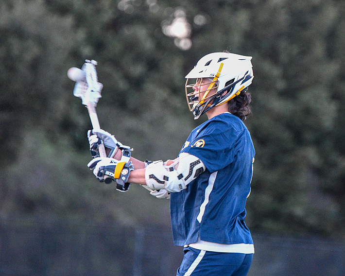 Menlo senior Carter Jung collected five goals against San Ramon Valley, including the game-winner in double overtime.