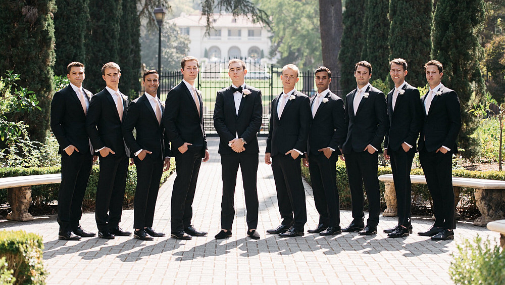 Jamin Ball '10 was joined by multiple alumni in his wedding