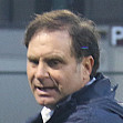 Ross Ireland talks with his team before the Menlo-Atherton game in his return as Menlo's head coa...