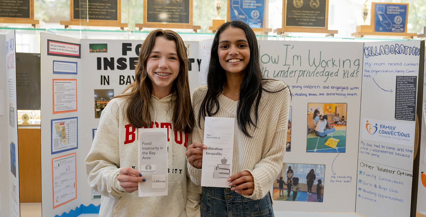 Eighth Grade students share their service projects.