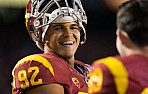 December 27, 2014 - USC Trojans long snapper Zach Smith (92) smiles during the Holiday Bowl game ...