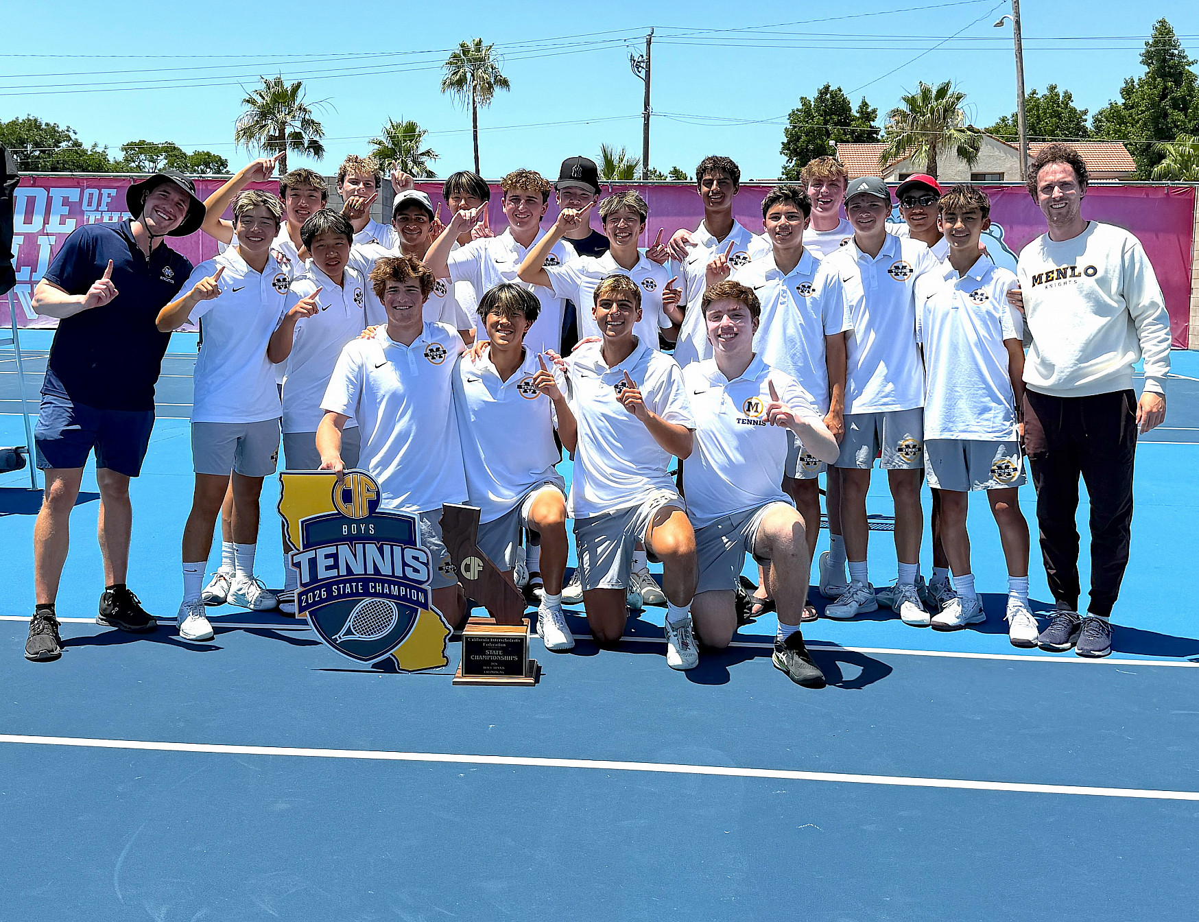 Boys' tennis state champions 2026
