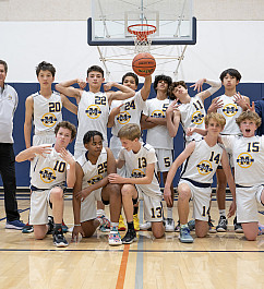 Middle School VA Boys Basketball team photo 22-23