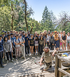 During a visit to Castle Rock State Park, freshmen learn about wildfire management from a park ranger and go on a naturalist walk through...