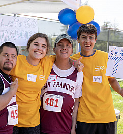 Menlo students volunteer at the Special Olympics at Cartan Field in 2023.