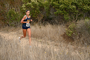 Menlo's Ariya Kaushek was the Knights top finisher in fourth at Crystal Springs on Wednesday.