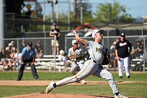 Reid Plamondon allowed one earned run and struck out seven in 4 1/3 innings