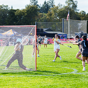 Elia Choe fires in a shot against Hillsdale