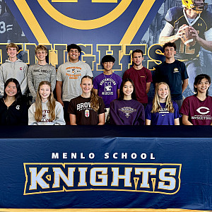Class of 2025 student-athlete commits: Top row, from left: Will Hauser, Landon Pretre, Brady Kagan, Cooper Han, Joshua Benyo Baker, Ben S...