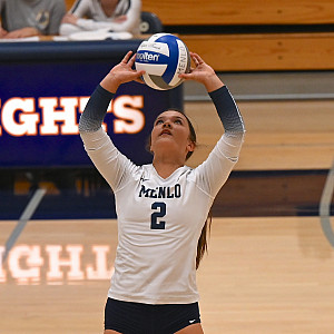 Menlo junior Jamie Johnson posted 21 assists, eight digs and three aces in Menlo's sweep of Crystal
