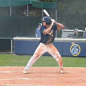 Menlo senior Colin Dhaliwal went 3 for 4 with an RBI against Hillsdale