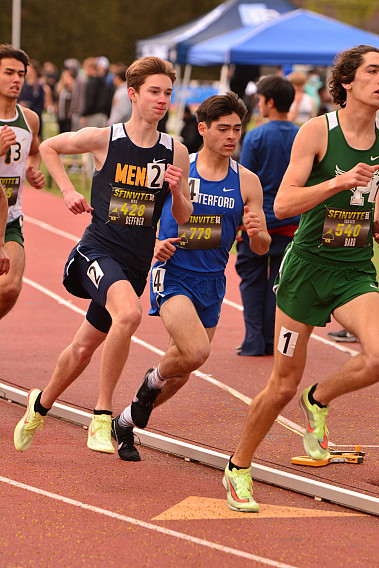 Menlo junior Aiden Deffner was sixth in the 800, and ran a leg on the distance medley relay