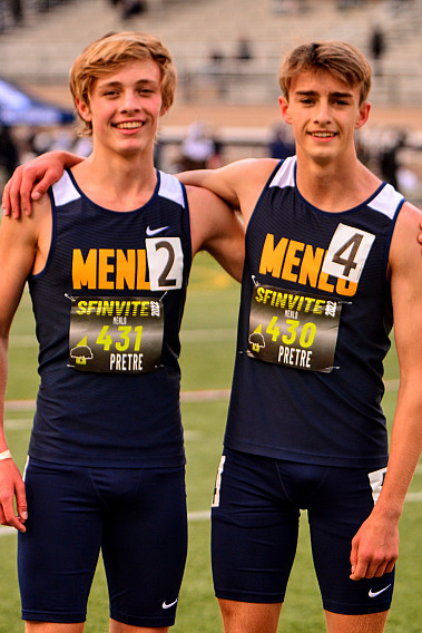 Justin and Landon Pretre were a 1-2 punch inthe 3,000m and led the distance medley relay to gold.