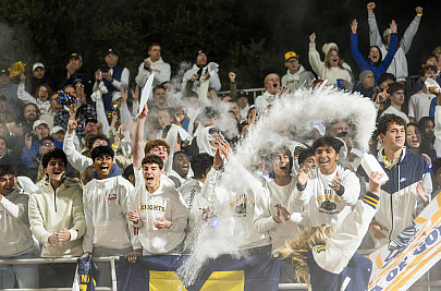 At the 2024 Valpo Bowl, the Knights defeated the Gators while the Sea of Gold and Menlo Dance Team brough the spirit.