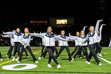 Performers in Menlo's Dance Enrichment Program perform at the Valpo Bowl.