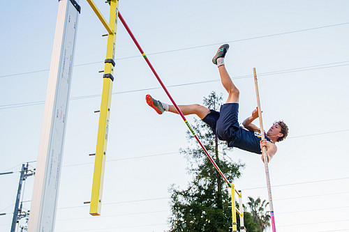 Knights senior Jacob Elkes is the WBAL champion as Menlo's Upper School Track & Field team competes in the WBAL Finals ...