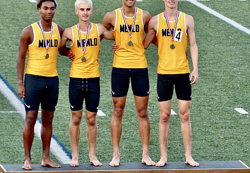 Joseph Hurd, Oliver Olbekson, Amay Srinivasan, Henry Hauser ran the 4x800 in a CCS meet record
