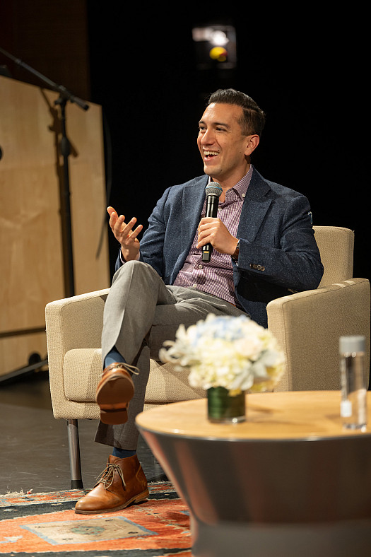 Jamil Zaki discusses empathy at the bi-annual parent education conference.
