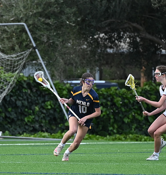 Menlo's Scarlett Bundy was one of many seniors to lead the Knights past Menlo-Atherton