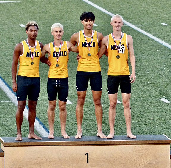 Joseph Hurd, Oliver Olbekson, Amay Srinivasan, Henry Hauser ran the 4x800 in a CCS meet record