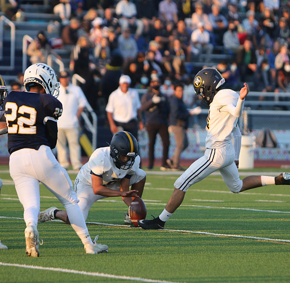 Ross Muchnick is 16 for 16 in PAT attempts and routinely places the ball near the goal-line on kickoffs.