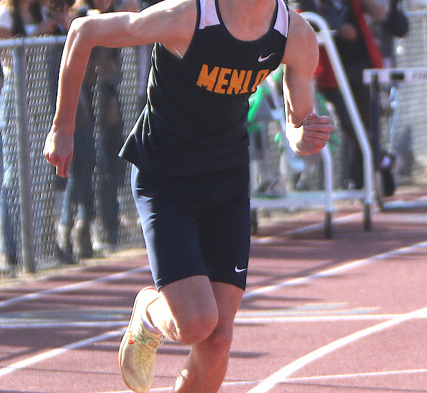 Menlo's Aiden Deffner ran the 800 in 2:01.44 at the CCS Top 8