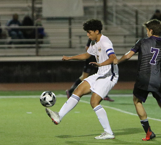 Menlo sophomore Alessandro Velasquez scored and assisted on tow other goals in a 6-1 win over Sacred Heart Cathedral.
