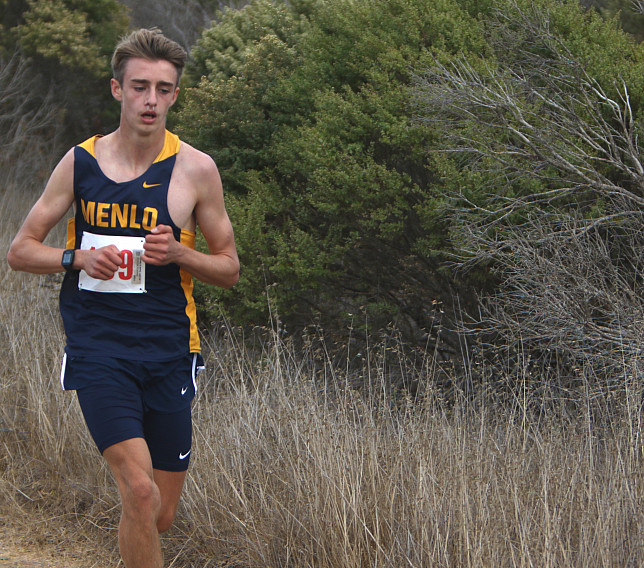 Menlo junior Justin Pretre took first in the WBAL meet No. 1, crossing the finish in 15:46.