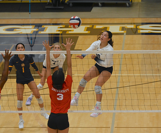 Menlo freshman Alex Fair helped the Knights to a sixth-place finish at Spikefest
