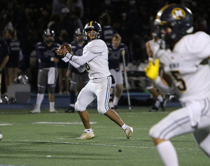Menlo's Sergio Beltran i the all-time CCS record holder in touchdown passes. and has led his team to a 12-0 mark.