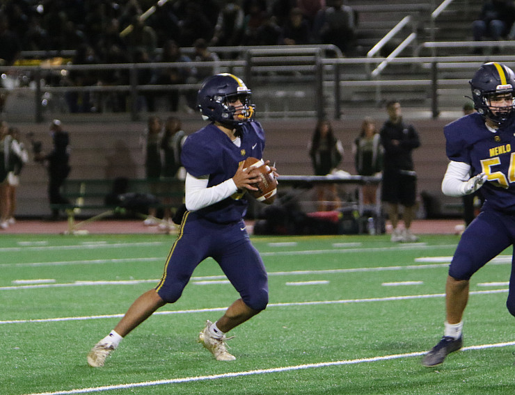 Senior Sergio Beltran threw for five of his six TDs, breaking the single-season school record for passing touchdowns,