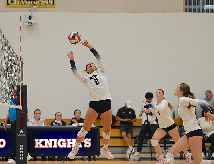 Menlo junior Jamie Johnson posted four aces, 11 assists and nine digs