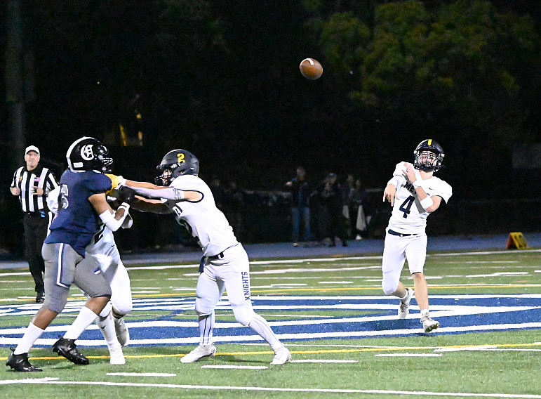 Menlo quarterback Mikey McGrath had three touchdowns - one passing and two rushing in a win over Carlmont