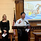 Menlo track & field and cross country coach Jorge Chen speaks at the Peninsula Sports Hall of Fame induction ceremony for Olympian Ma...