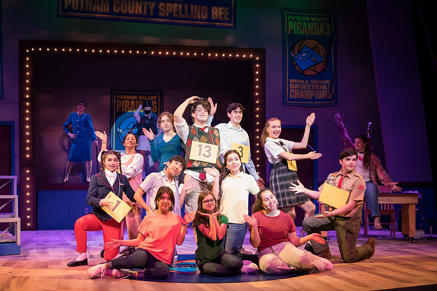 Upper School Drama performed The 25th Annual Putnam County Spelling Bee in the new Spieker Center for the Arts. Photo by Alison Leupold.