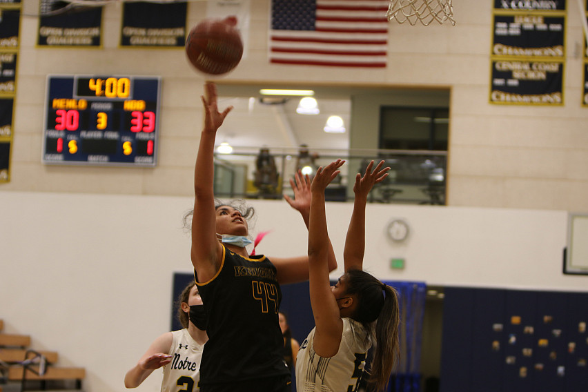 Sharon Nejad scored 14 in Menlo's win over Acalanes at the Marin Catholic Tournament