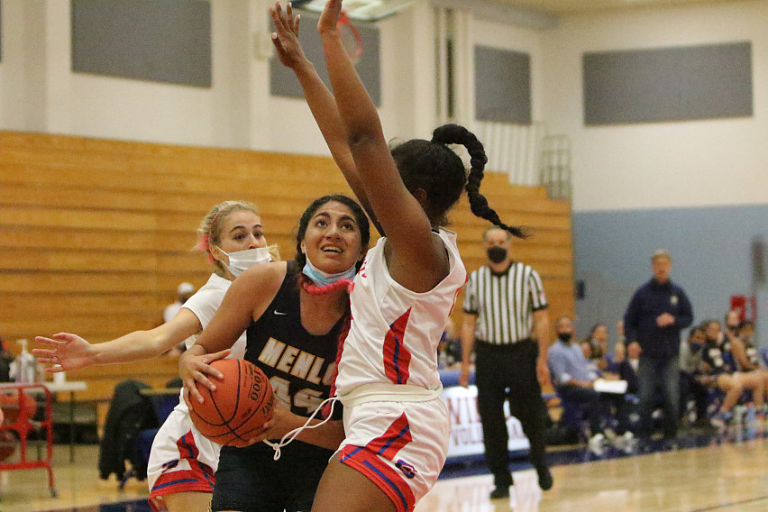 Menlo senior Sharon Nejad led the Knights in scoring the past two games, including a 27-point effort against CSUS