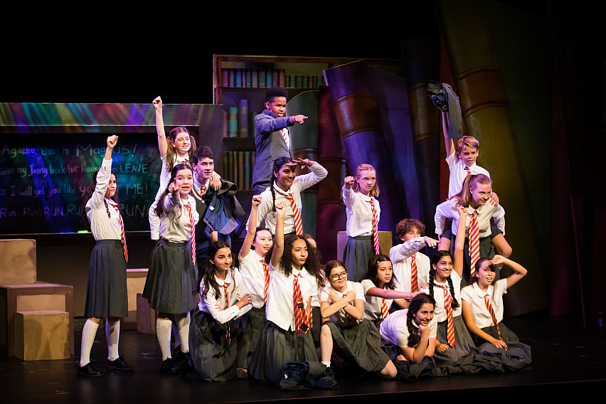 An ensemble number from the all-school musical, Matilda!