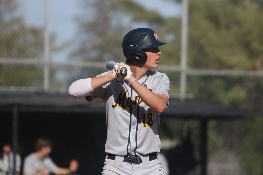 Menlo senior Jake Bianchi went 6 for 6 with an RBI triple in two games this week.