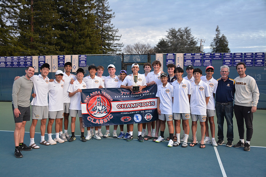 Boys' tennis Bay Area Tennis Classic 2026 champions Photo by Greg Engel