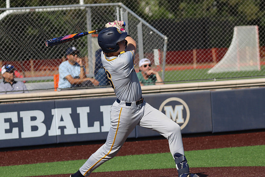Menlo sophomore William Larson hit a homer and drove in three runs in a thrilling, eight-inning victory over Carlmont