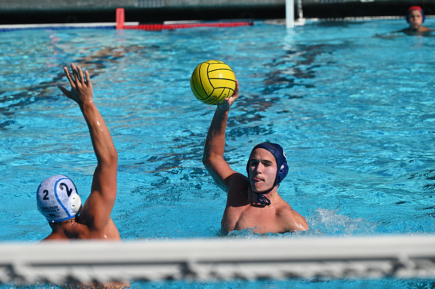 Menlo senior Alex Stoffel led the Knights past Los Gatos 121-11 on Saturday.