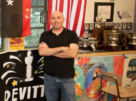 Menlo School history teacher, Dan Devitt  Photo by Pete Zivkov 